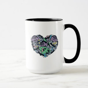 Sesame Sesame Count von Count Doodle Heart Mug