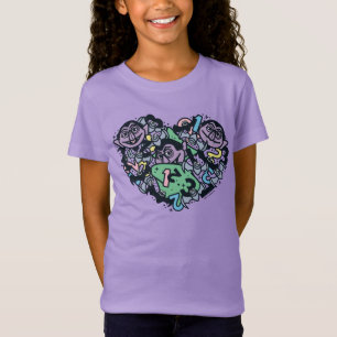 Sesame Sesame Count von Count Doodle Heart T-Shirt