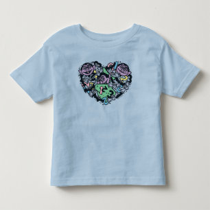 Sesame Sesame   Count von Count Doodle Heart Toddler T-Shirt