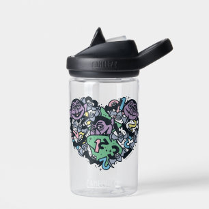 Sesame Sesame Count von Count Doodle Heart Water Bottle