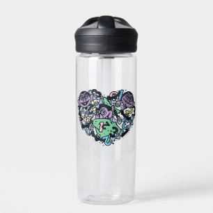 Sesame Sesame Count von Count Doodle Heart Water Bottle