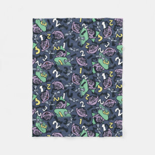 Sesame Sesame Count von Count Doodle Pattern Fleece Blanket