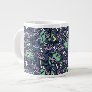 Sesame Sesame Count von Count Doodle Pattern Large Coffee Mug