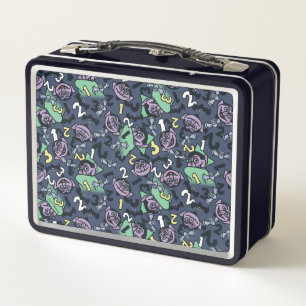 Sesame Sesame   Count von Count Doodle Pattern Metal Lunch Box