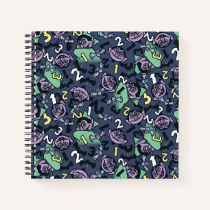 Sesame Sesame   Count von Count Doodle Pattern Notebook