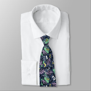 Sesame Sesame   Count von Count Doodle Pattern Tie
