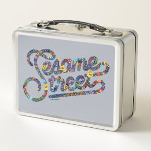 Sesame Sesame Doodle Logo Metal Lunch Box