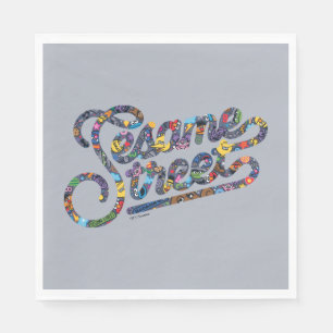 Sesame Sesame Doodle Logo Napkin