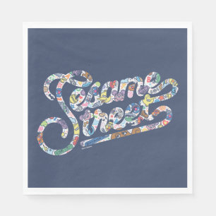 Sesame Sesame Doodle Logo Napkin