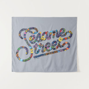 Sesame Sesame   Doodle Logo Tapestry