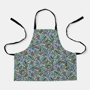 Sesame Sesame   Oscar the Grouch Pattern Apron