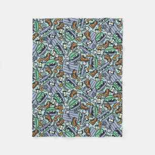 Sesame Sesame Oscar the Grouch Pattern Fleece Blanket