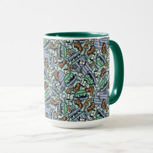 Sesame Sesame Oscar the Grouch Pattern Mug