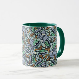 Sesame Sesame Oscar the Grouch Pattern Mug