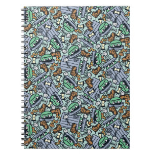 Sesame Sesame Oscar the Grouch Pattern Notebook
