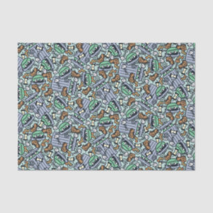 Sesame Sesame   Oscar the Grouch Pattern Tissue Paper