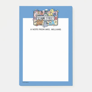 Sesame Sesame Sesame Pals Add Your Text Post-it Notes