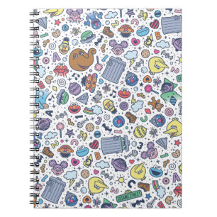 Sesame Sesame   Sesame Pals Doodle Pattern Notebook