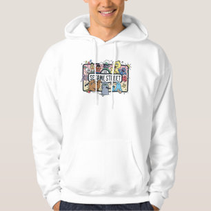 Sesame Sesame   Sesame Pals Doodle Sign Hoodie
