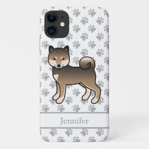 Sesame Shiba Inu Cute Cartoon Dog & Name iPhone 11 Case