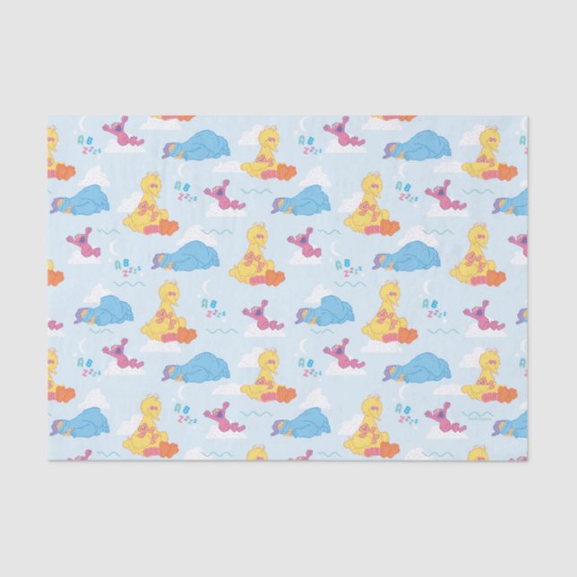 Sesame Sleepy Time Pattern Tissue Paper (Front)