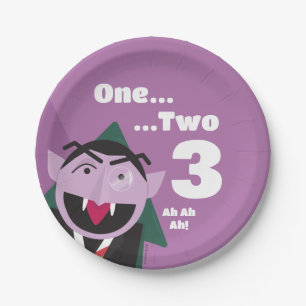 Sesame Street 3rd Third Birthday Party Paper Plate