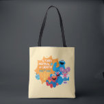 Sesame Street | A Furry Festival of Lights! Tote Bag<br><div class="desc">Celebrate Hanukkah with your favourite Sesame Street friends in this delightful “A Furry Festival of Lights!” design! Featuring Cookie Monster, Elmo, Grover, and Abby Cadabby, this festive illustration captures the joy and warmth of the holiday season. Surrounded by a glowing menorah, playful dreidels, and cheerful smiles, this design is perfect...</div>