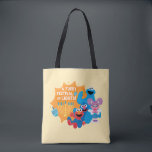 Sesame Street | A Furry Festival of Lights! Tote Bag<br><div class="desc">Celebrate Hanukkah with your favourite Sesame Street friends in this delightful “A Furry Festival of Lights!” design! Featuring Cookie Monster, Elmo, Grover, and Abby Cadabby, this festive illustration captures the joy and warmth of the holiday season. Surrounded by a glowing menorah, playful dreidels, and cheerful smiles, this design is perfect...</div>