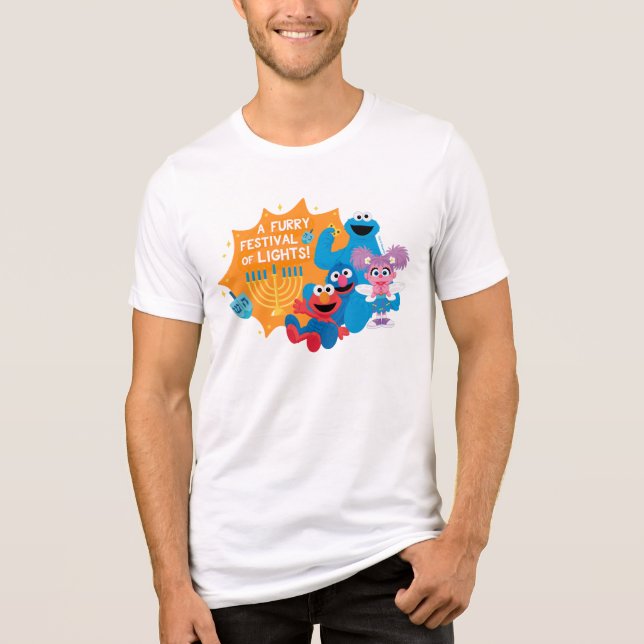 Sesame Street | A Furry Festival of Lights! Tri-Blend Shirt (Front)