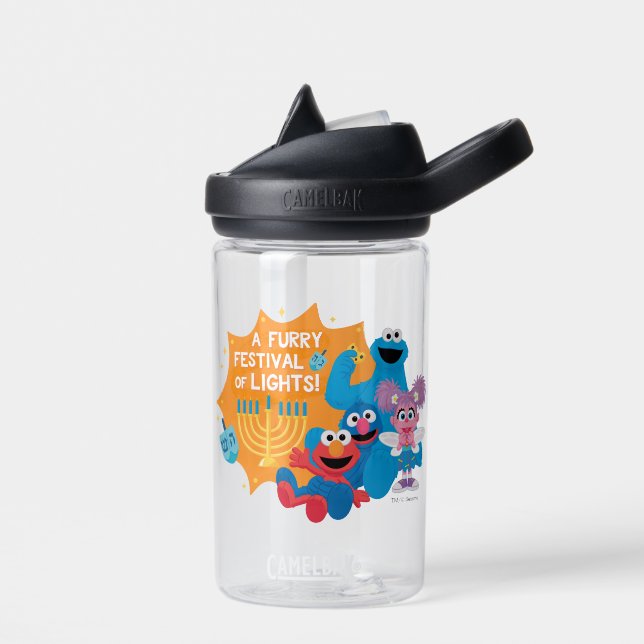 Sesame Street | A Furry Festival of Lights! Water Bottle (Left)