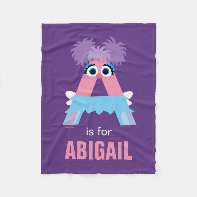 Sesame Street | A is for Abby Fleece Blanket (Front)