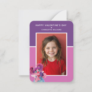 Sesame Street Abby Cadabby Photo Valentine Card