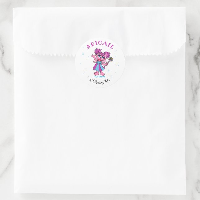 Sesame Street Abby Cadabby Sparkles Birthday Classic Round Sticker (Bag)