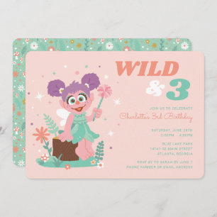 Sesame Street - Abby Cadabby   Wild & Three Invitation