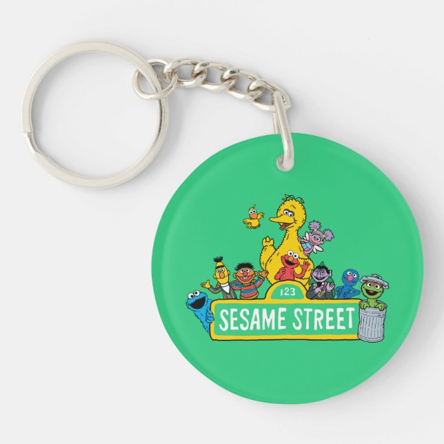 Sesame Street | All Around the Sesame Street Sign Key Ring (Front)