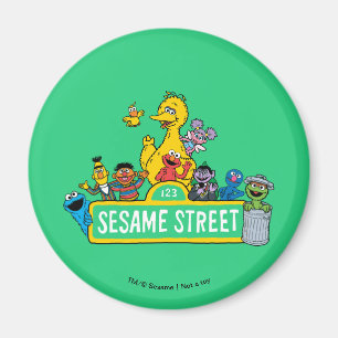 Sesame Street All Around the Sesame Street Sign Magnet