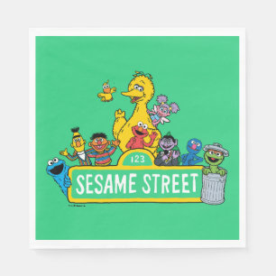 Sesame Street All Around the Sesame Street Sign Napkin