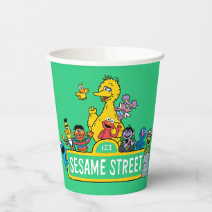Sesame Street   All Around the Sesame Street Sign Paper Cups