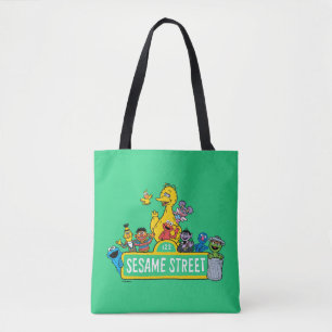Sesame Street All Around the Sesame Street Sign Tote Bag