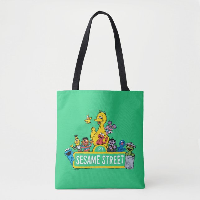 Sesame Street | All Around the Sesame Street Sign Tote Bag (Front)