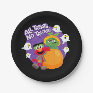 Sesame Street All Tricks No Treats! Paper Plate