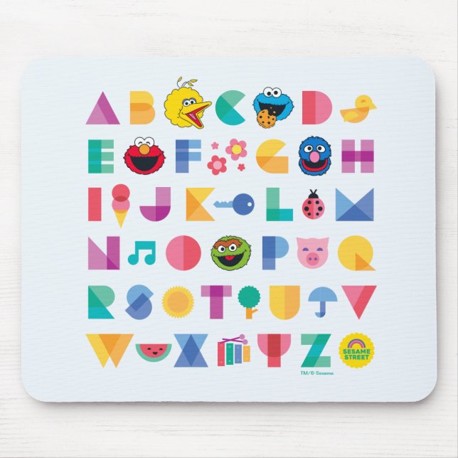 Sesame Street Alphabet Mouse Mat (Front)