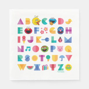 Sesame Street Alphabet Napkin