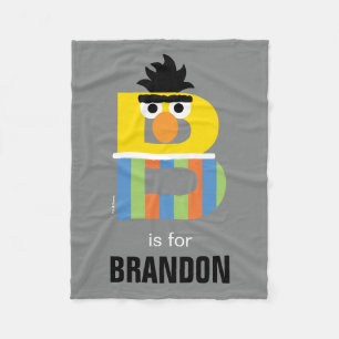 Sesame Street   B is for Bert Fleece Blanket