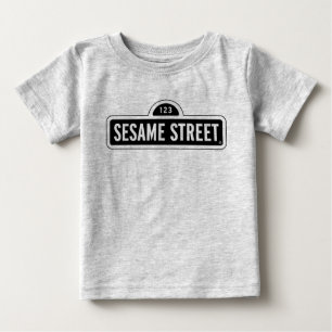 Sesame Street   B&W Logo Baby T-Shirt