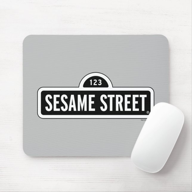 Sesame Street | B&W Logo Mouse Mat (With Mouse)