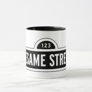 Sesame Street   B&W Logo Mug