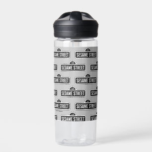 Sesame Street   B&W Logo Water Bottle