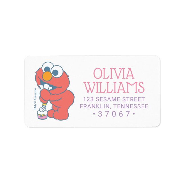 Sesame Street | Baby Birthday - Elmo Label (Front)