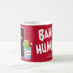 Sesame Street   Bah Humbug Oscar with Photo Coffee Mug